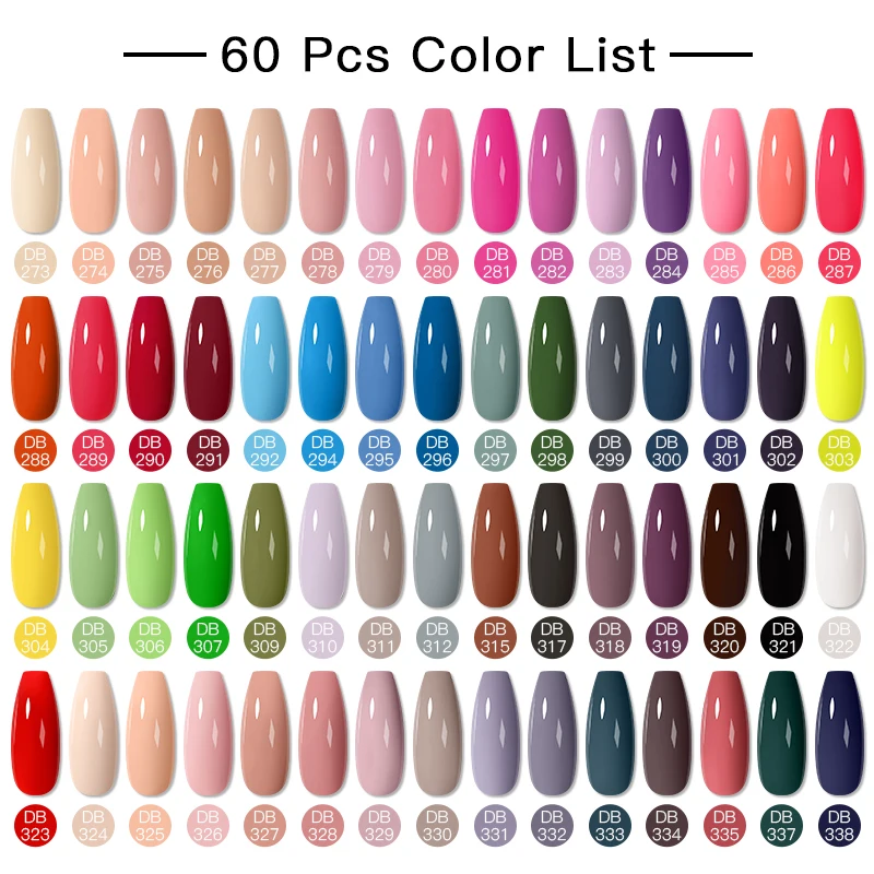 Mtssii 120/60/40/24 Colors Gel Nail Polish Set Semi Permanent Hybrid Gel Varnish Set Base Top Coat Soak Off UV LED Nail Gel Kits 2