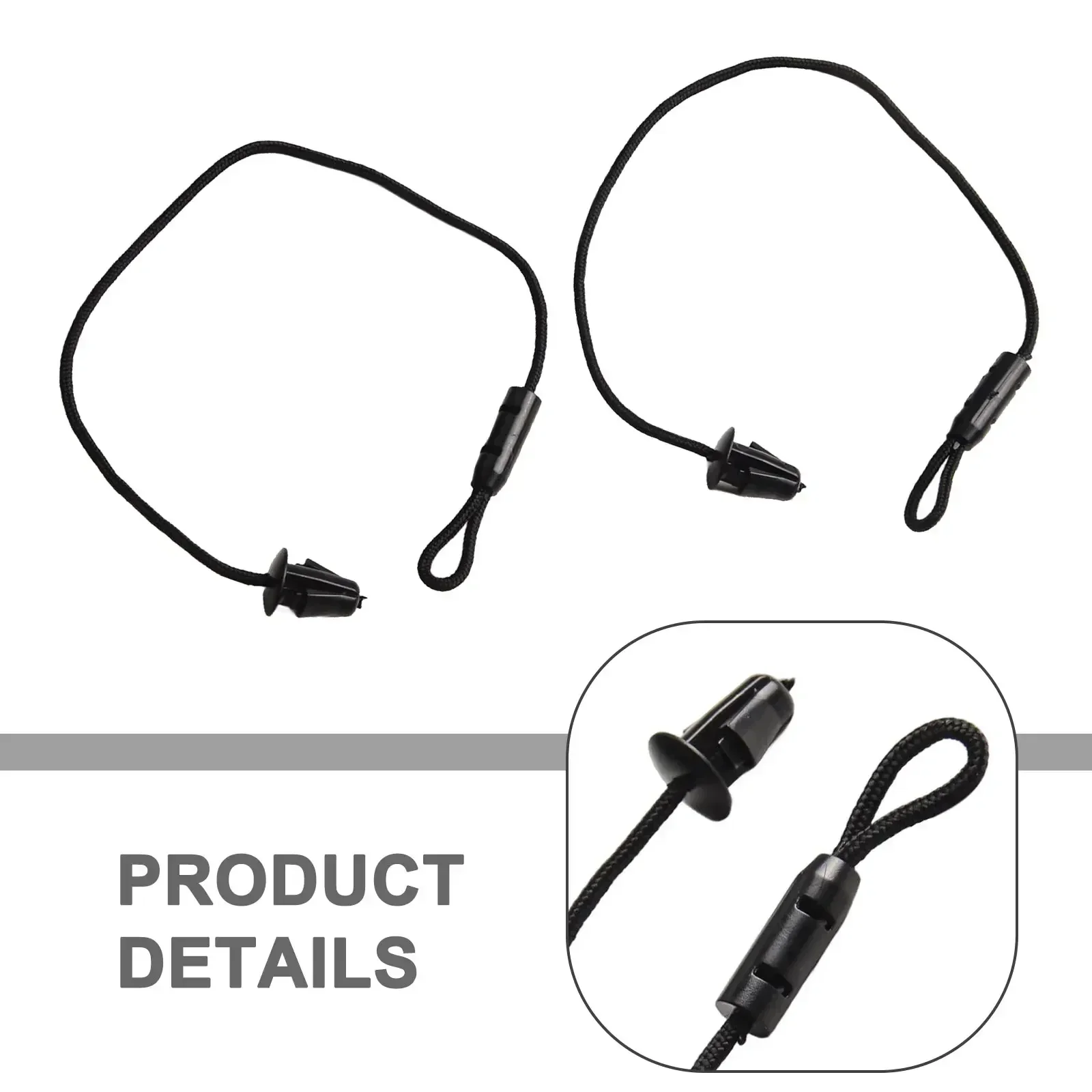 Car Trunk Shelf Rope 2PCS Parcel Shelf String For Skoda Fabia 2014- 6V6863634 Trunk Shelf Lanyard Boot Rope Replacment