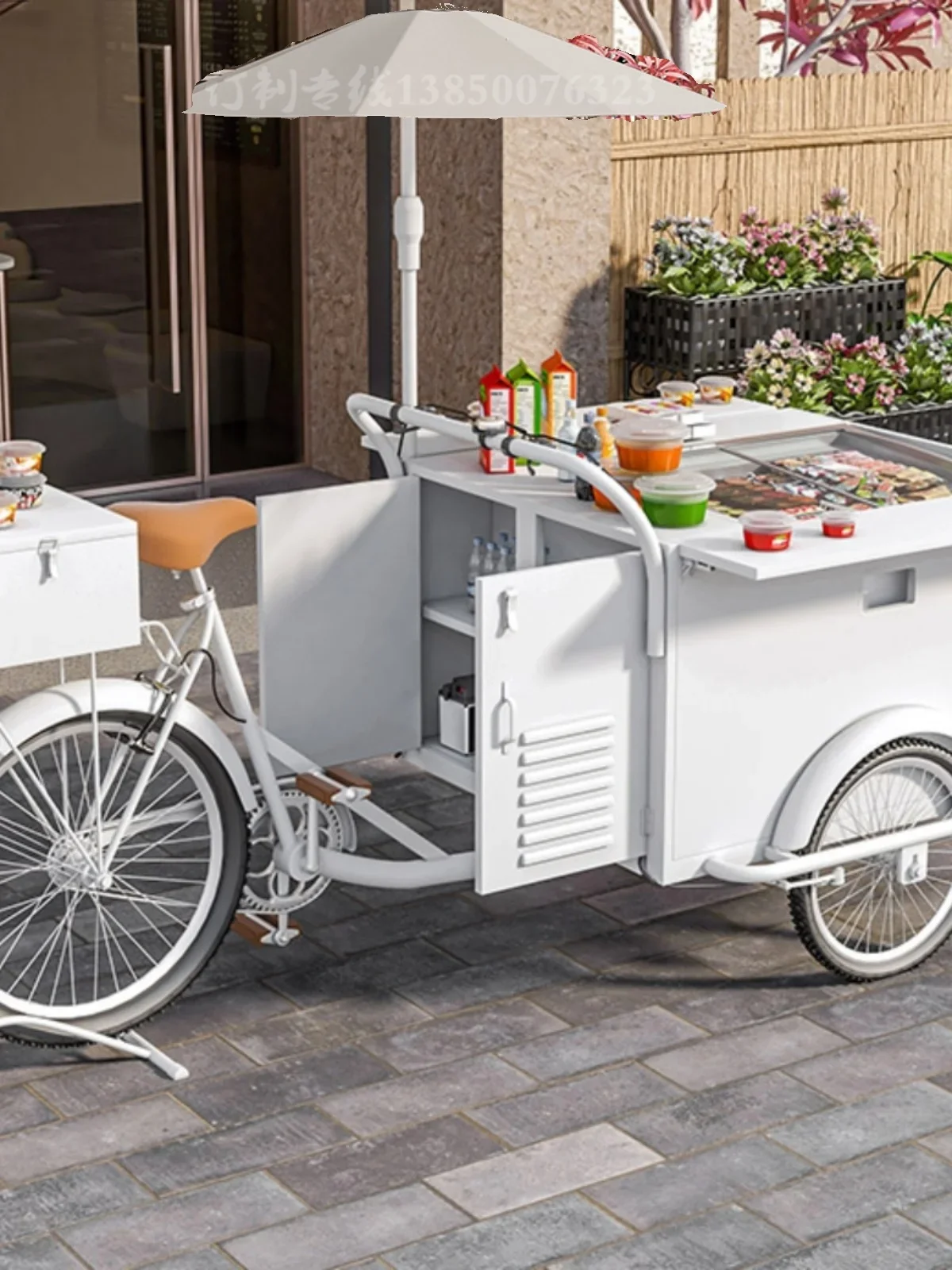Internet celebrity food truck milk tea coffee truck ice cream stall equipment snowflake cheese machine commercial multi-fu