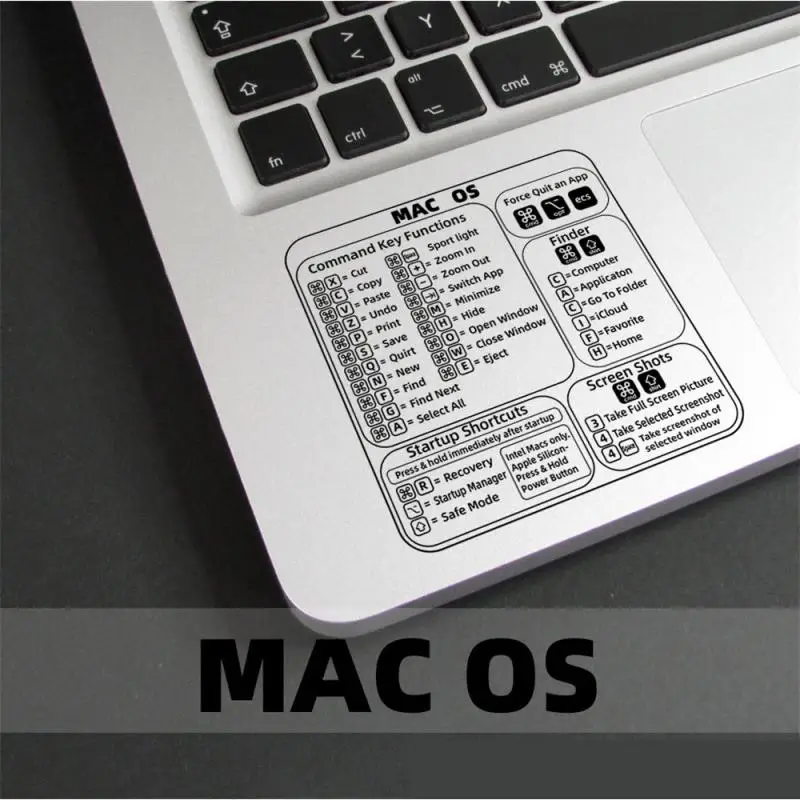 Windows PC Reference Keyboard Shortcut Sticker for PC Laptop Desktop MACBOOK Laptop Software Shortcut Sticker