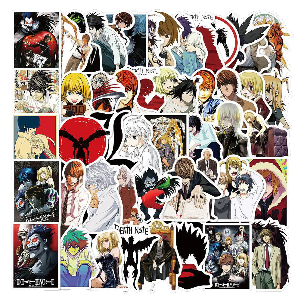 

10/30/50PCS Anime Death Note Sticker Decals Laptop Mobile Phone Luggage Travel Skateboard Guitar Ipad Kids Stickers Wholesale