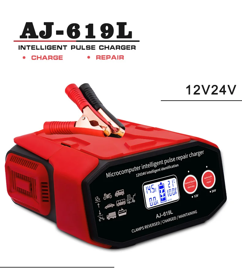 車のバッテリー充電器400w,12/24V,EUプラグ,急速充電,ウェット 車のバッテリー充電器400w,12/24V,EUプラグ,急速充電,ウェット