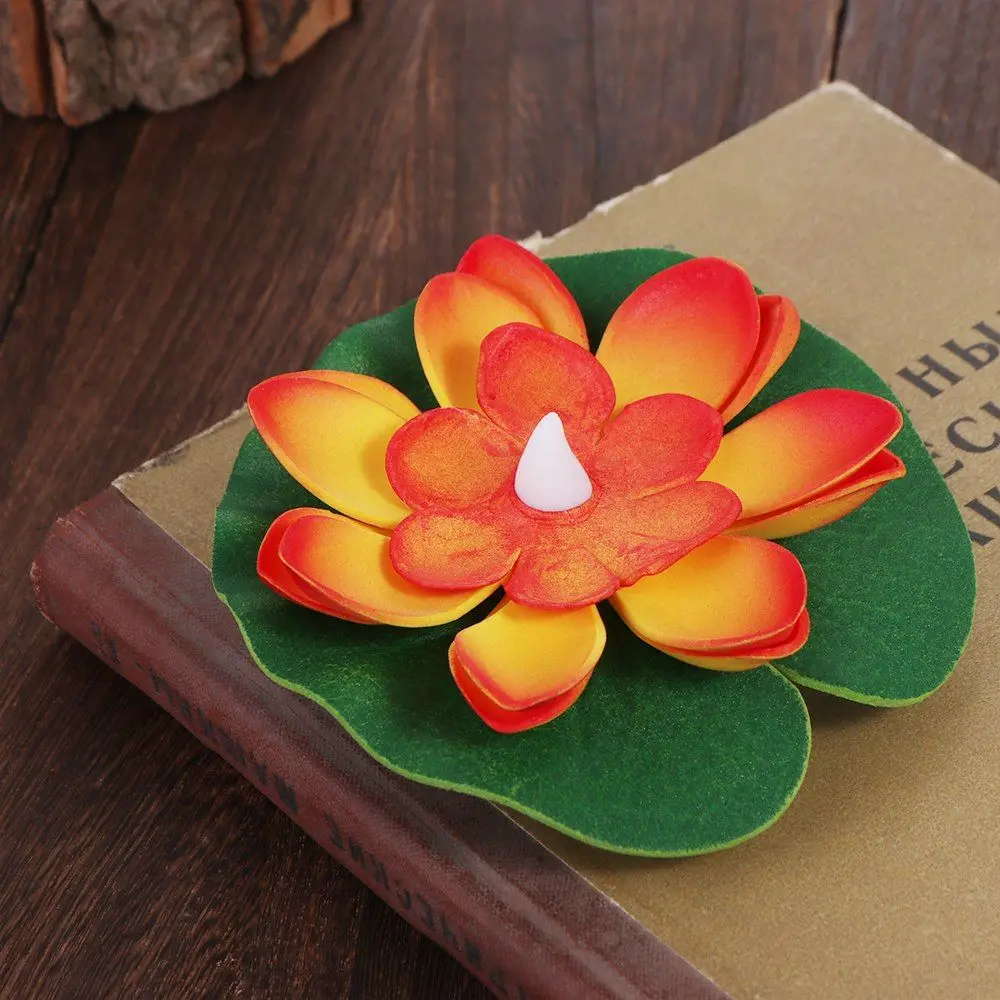 

Floating Induction Floating Water Lotus Lamp Lotus LED Electronic Candle Artificial Lotus Lamp 10cm Waterproof