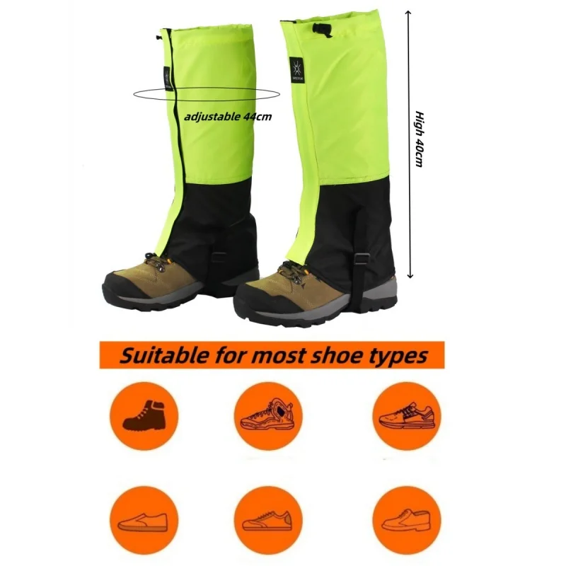 Outdoor Gaiters Winter Ski Gaiters Waterproof and Warm High-Tube Design Leg Covers Hiking Skiing Climbing Trouser Shoes Cover Durable Bandage snow legging outdoor gaiters
