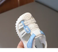 Summer Sandals For Children PU Leather Breathable Sandals For Girls Soft-soled Hollow Out Sport Sandals For Kids Boys Shoes 2