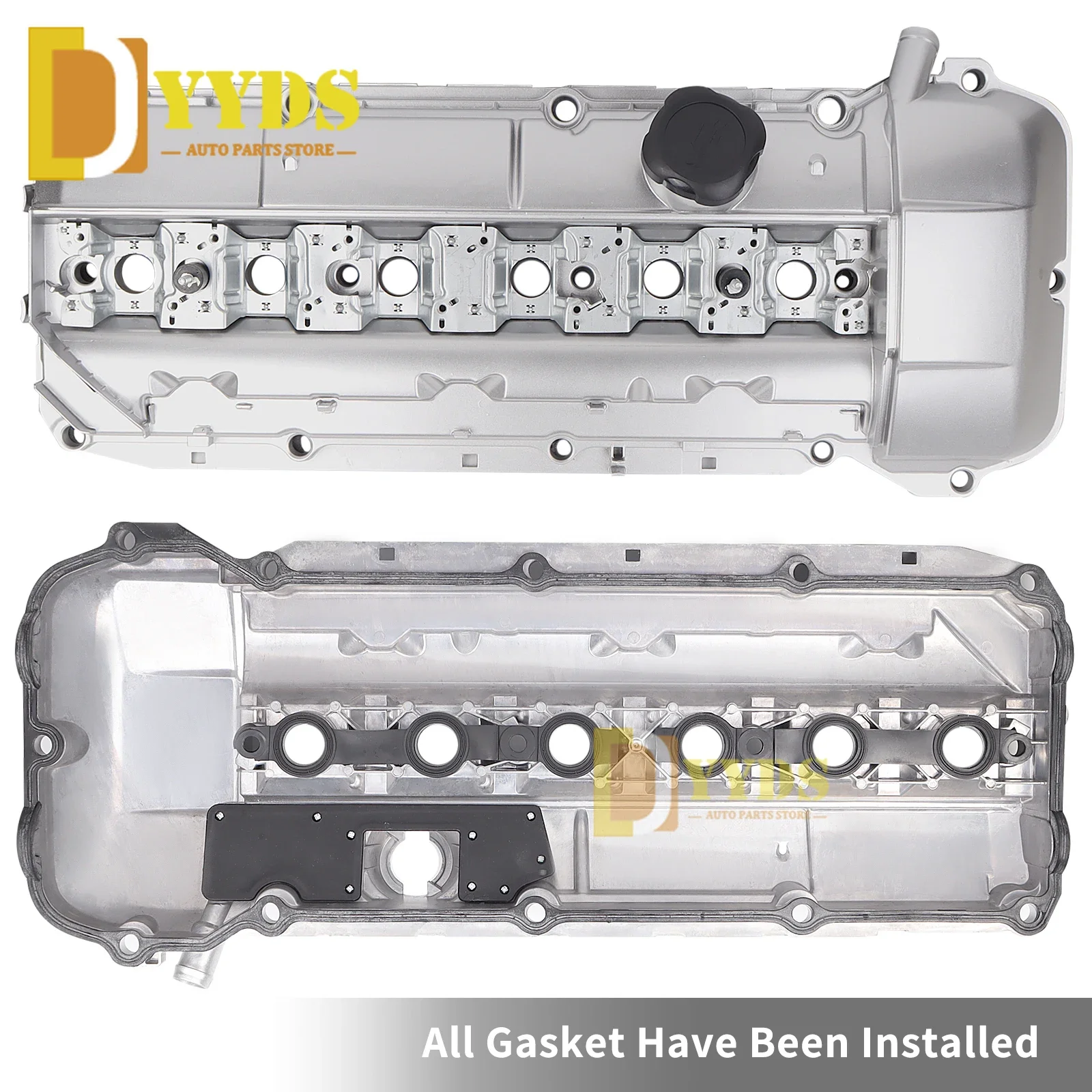 Aluminum Valve Cover w/Gasket & Cap M52/M54 2.5L 3.0L 11121432928 