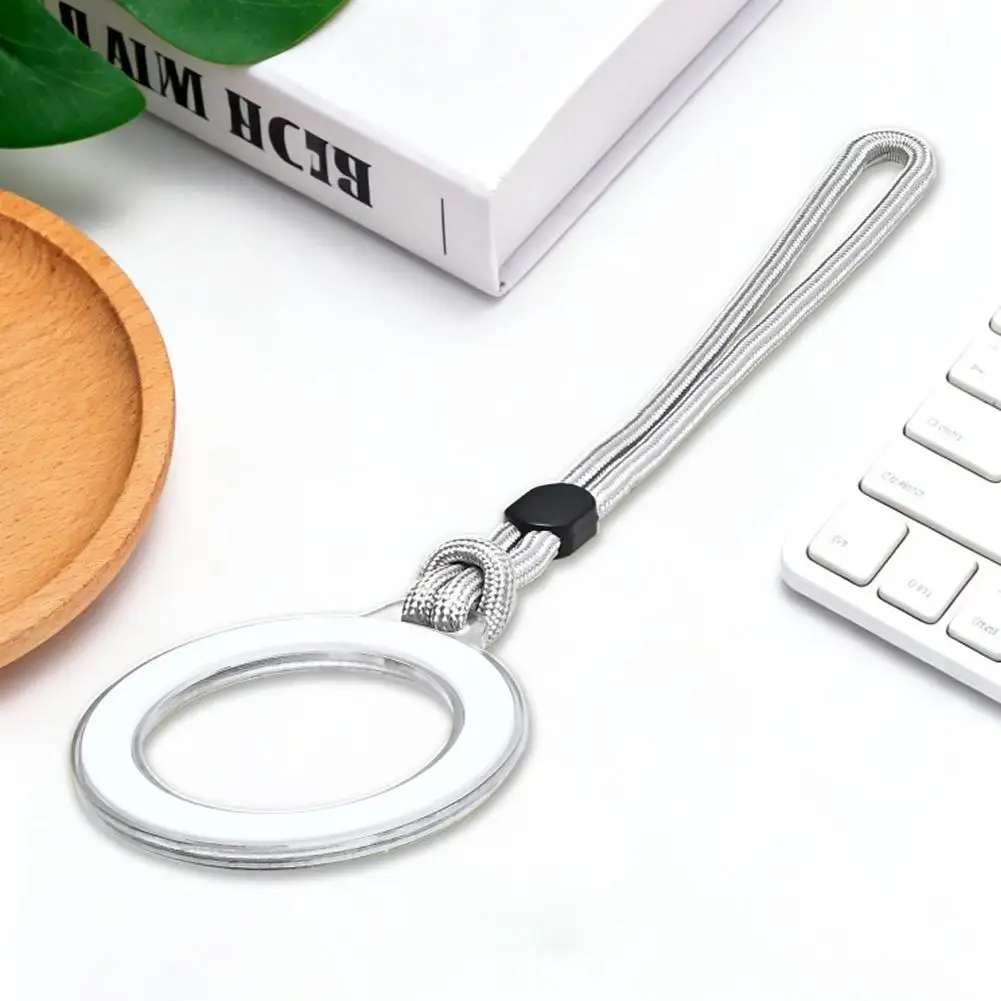 Magnetic Ring Lanyard Phone Charm with Adjustable Anti-Fall Cord