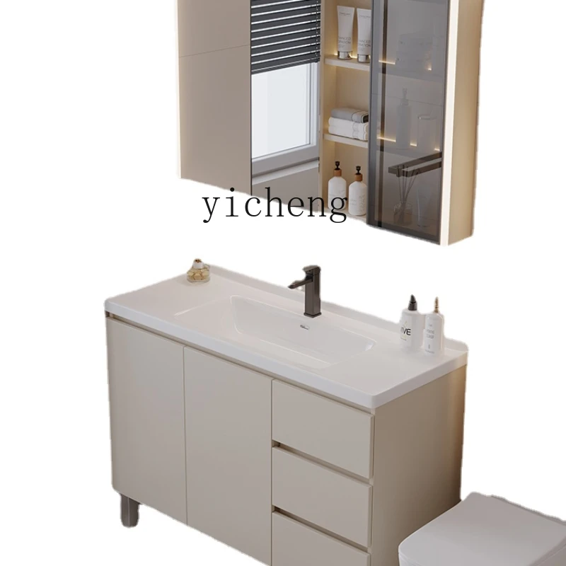 

Xl Bathroom Cabinet Bathroom Ceramic Whole Washbin Combination Hand Washing Washbasin Washstand