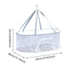 Four Layer Hanging Basket Net for Drying Fish and Vegetables with Zipper Windproof Hook for Indoor and Outdoor Use 6