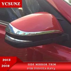 YCSUNZ – garniture de rétroviseur en ABS, pour Toyota Rav4 2013 2014 2015 2016 2017 2018, accessoires de voiture, pièces extérieures, rétroviseurs latéraux 