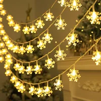 Snowflake LED String Fairy Light Garland Christmas Lights Wedding Decor Christmas Decor for Navidad Party Decoration 1