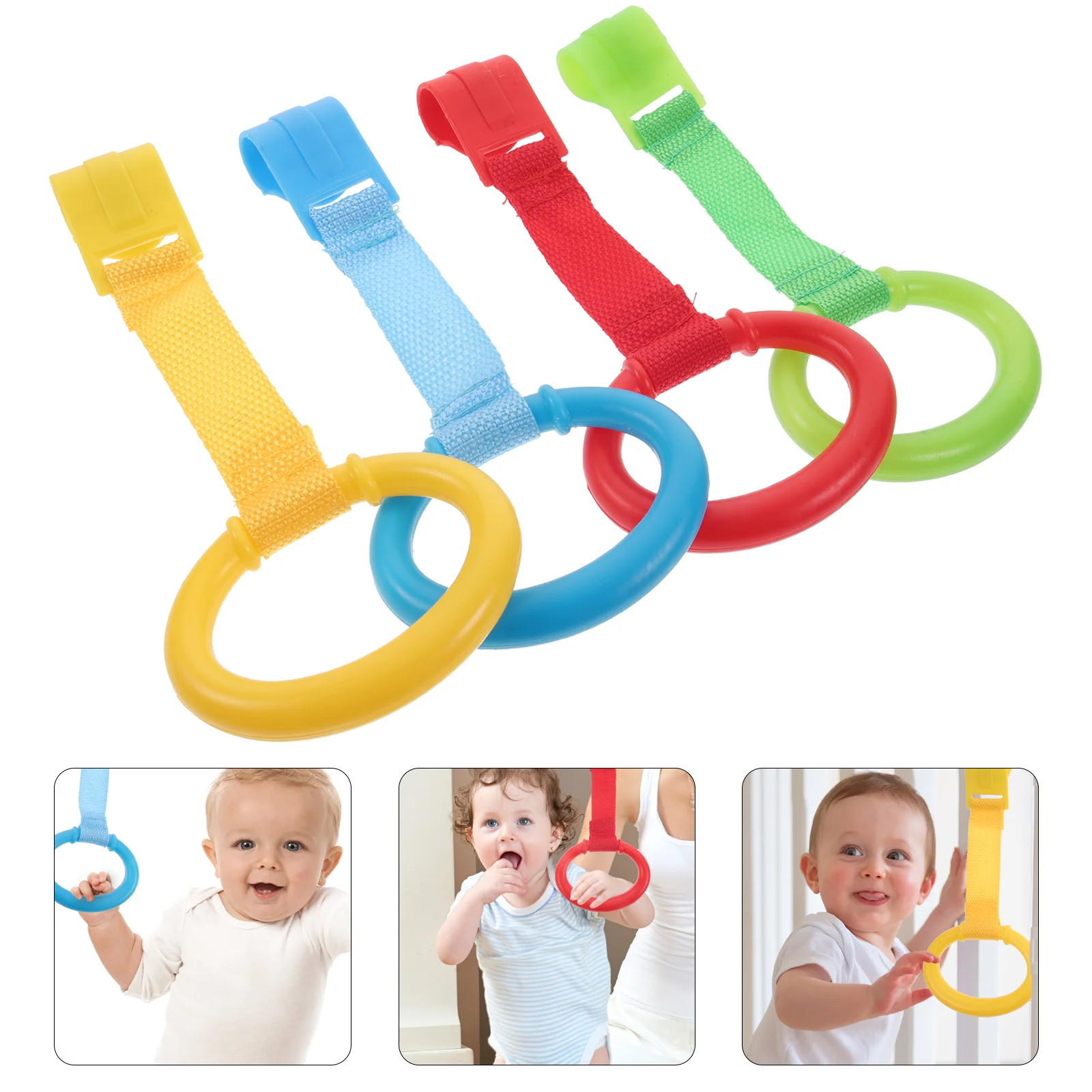 

Baby Bed Hand Rings Bed Hand Rings Crib Hanging Learning Standing Pull Accessory Toddler Kids Walking Tools