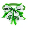 50/100pcs Dog Neckties Bowties ST Patrick's Day Clover Dog Cat Bows Pet Puppy Bow Tie Dog Grooming Accessories Green Bows 3