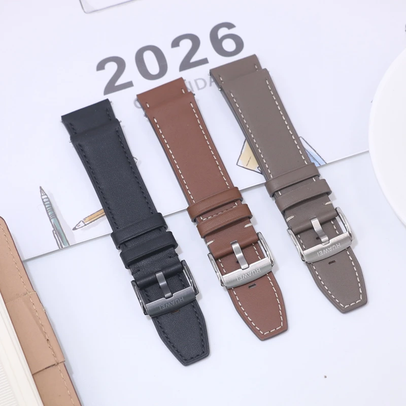 Premium Leather Watch Strap - 22mm, Vegan-Friendly
