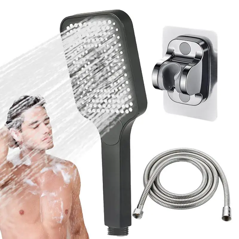 

Handheld Shower Head With On Off Switch Detachable Pressure Shower Head 3 Spray Settings Handheld Spray Nozzle Accessories