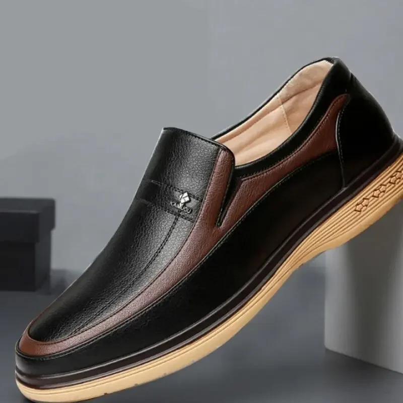 Men's Breathable Leather Business Casual Formal Shoes Trendy Comfortable Wear-resistant Youth Model 5