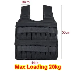 Adjustable 20KG Fitness Weighted Vest for Strength & Endurance Training (Only Vest no weight)