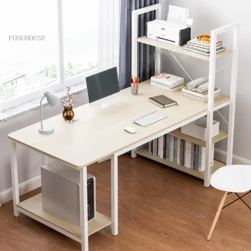 Official Bookshelf Gaming Table Economical Desk Modern Computer Desks Household Student Combination Computer Desktop q