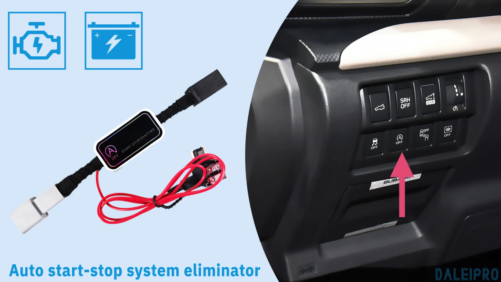 Für Subaru Forester SK 2019-2023 2024, automatischer Stopp-Start-Motorsystem, behinderte intelligente Abschaltung, Auto-Start-Stopp-Eliminator – Detail 1