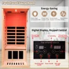 Far Infrared Sauna Room, 1 Person Sauna, 060W Indoor Sauna, 1 Bluetooth Speakers, 1 LED Reading Lamp Hemlock Wood Sauna Room 3