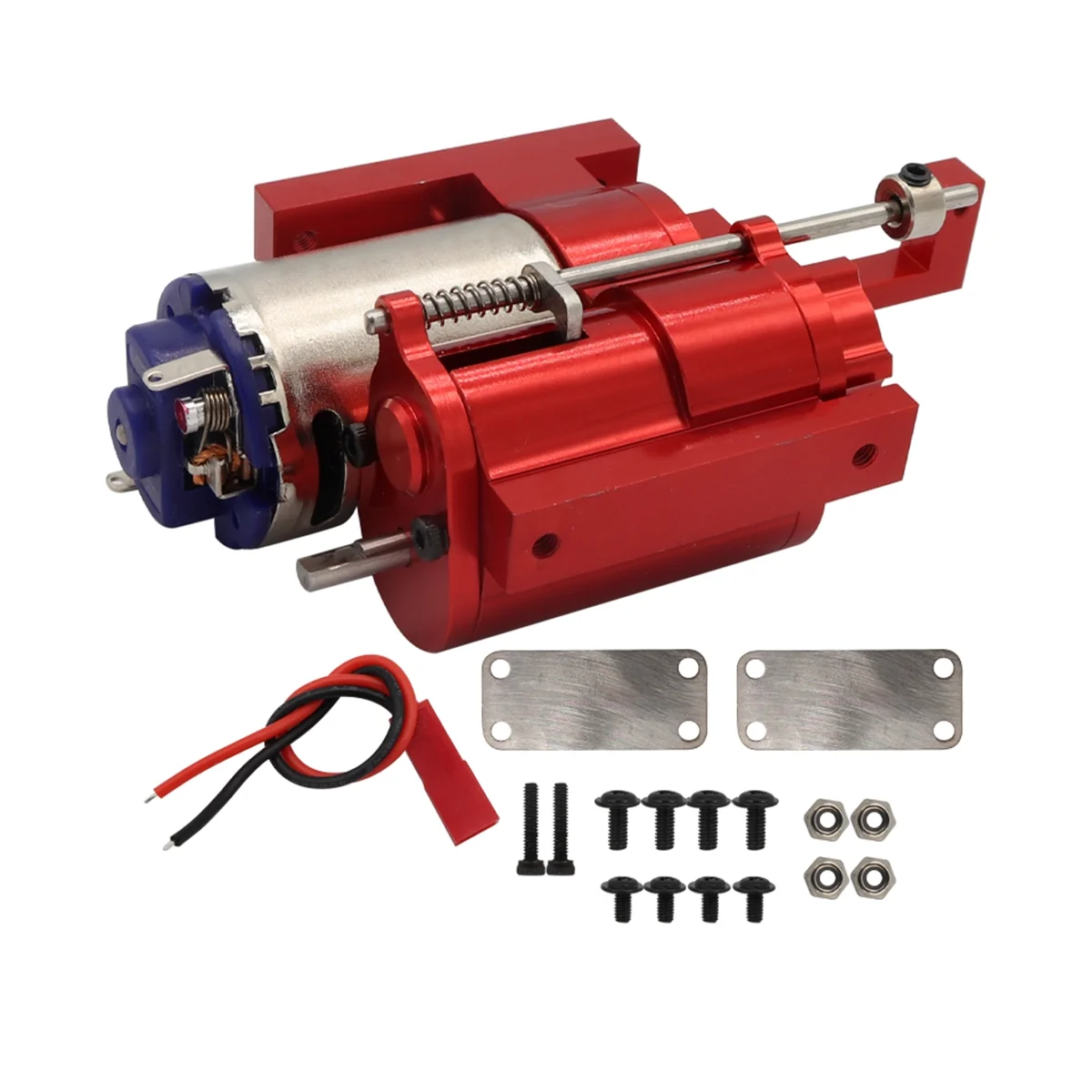 

Metal 2 Speed Transmission Gearbox for WPL C14 C24 B14 B24 MN D90 MN-90 MN98 MN99S RC Car Upgrades Parts,Red