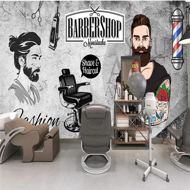 Cinza Papel de Parede Mural para Homem Salão cinza papel de parede mural para homem salao 01