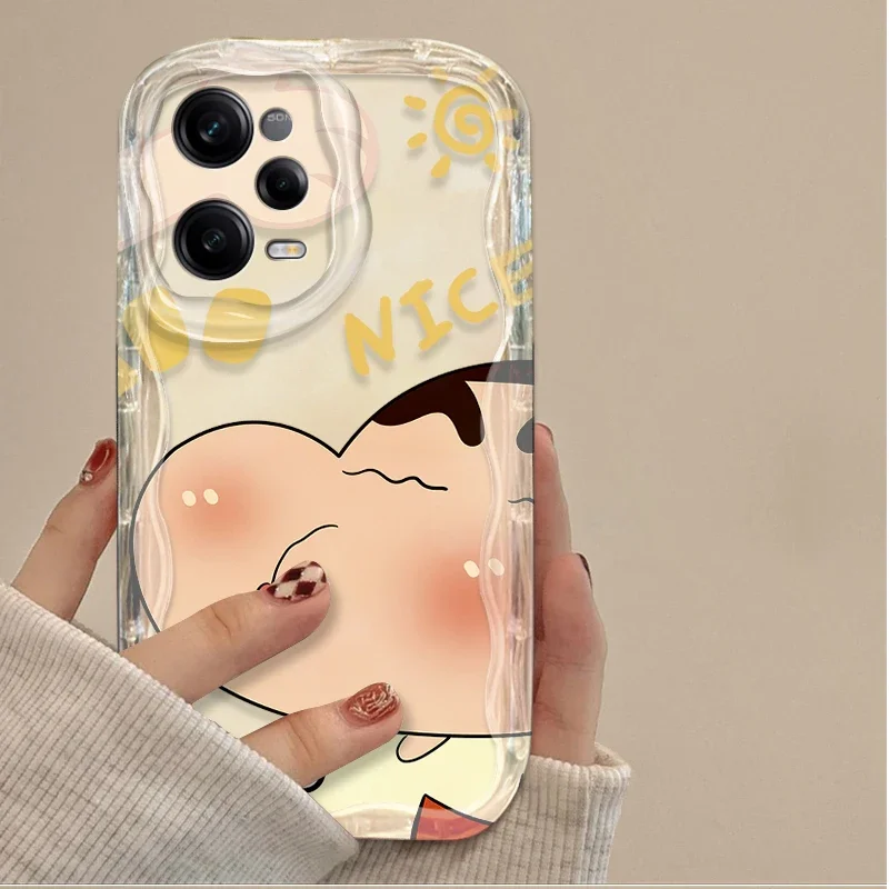 かわいい C-クレヨン S-しんちゃんケース Xiaomi Redmi 注 13 12 プロ