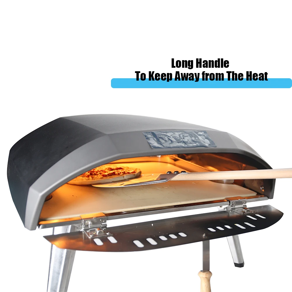 Description Picture 6 of itemPizzAtHome 12/13/14 inch Rectangular Pizza Peel with 7/8/9 Round Pizza Shovel Set Aluminum Alloy Pizza Peel Oven Accessories
