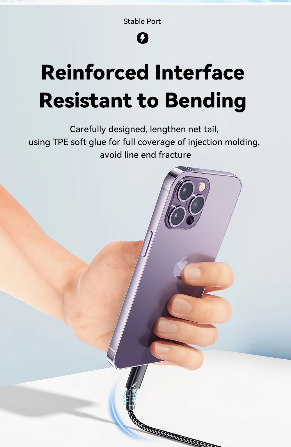 كابل من نوع Essager C لـ iPhone ، شحن سريع ، شاحن ، سلك سلكي ، iPad ، Macbook ، iPhone 14 ، 13 ، 12 ، 11 Pro Max ، XS ، XR ، PD 29W