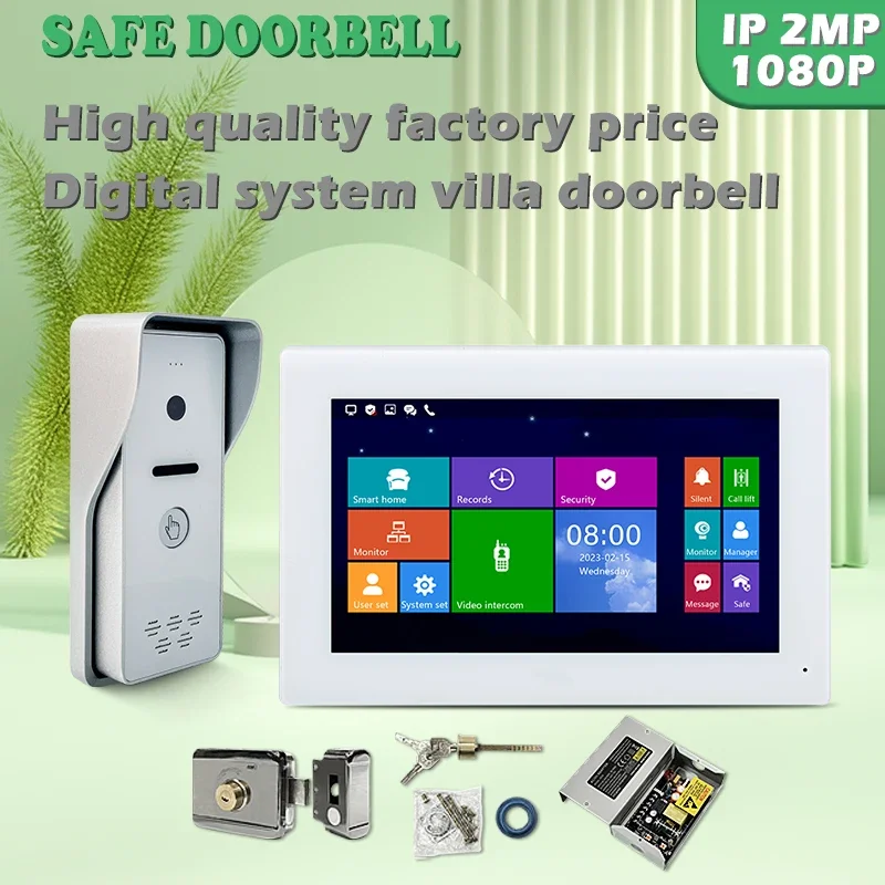 

New Product Explosion Smart Video Doorbell Intercom Seven Inch Touch Screen Panel Working Temperature: -30℃~ +60℃