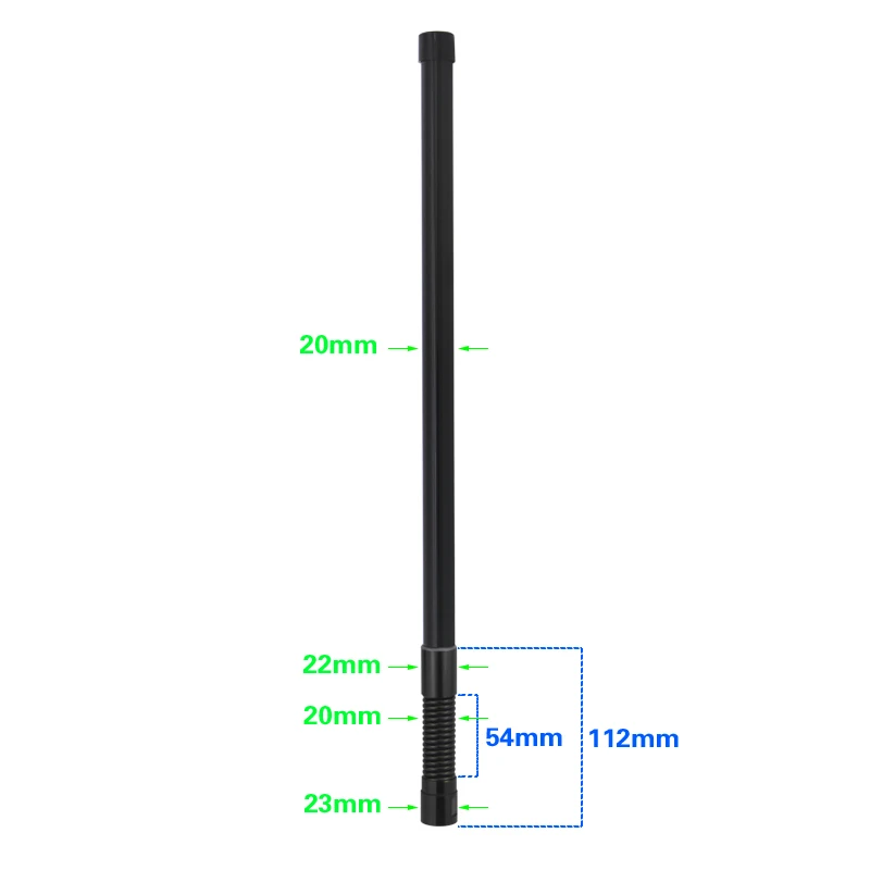 200-300MHz 300-400MHz 400-500MHz 300-500MHz 100-500M 야외 방수 유리섬유 안테나 N 공공 간섭 모듈 안테나