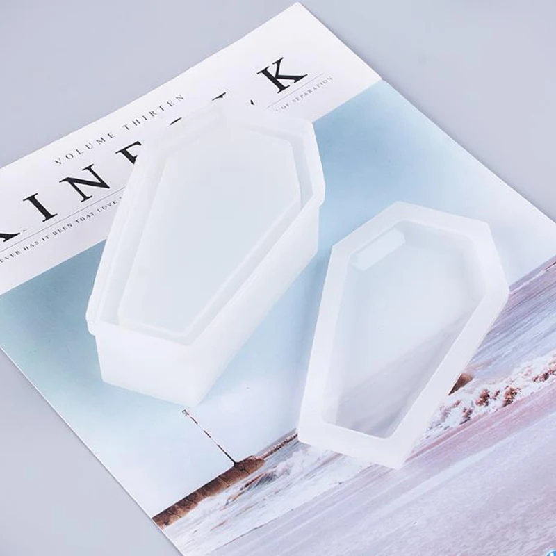 

Silicone Resin Mold Coffin Box Gothic Container Mold DIY Jewelry Making CraftAA Cake Decorating Tools Resin Mold Silicone Mold