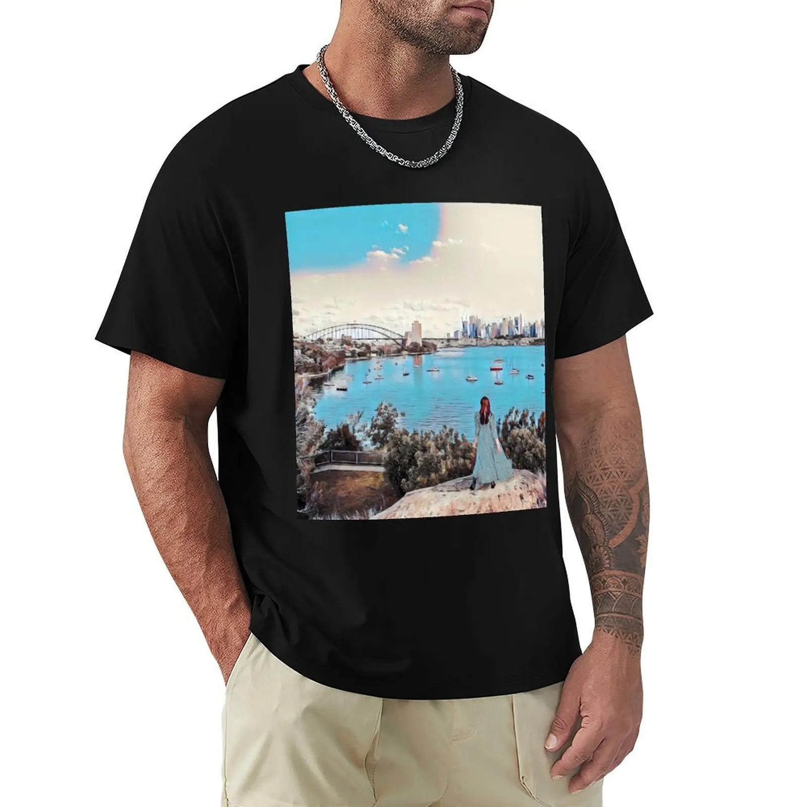 

Sydney view T-Shirt boys animal print street wear mens fashion