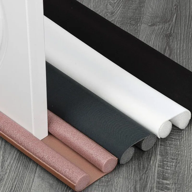 Door bottom sealing strip soundproof windproof dustproof insect proof and noise proof strip foam cotton strip Windows Hardware images - 6