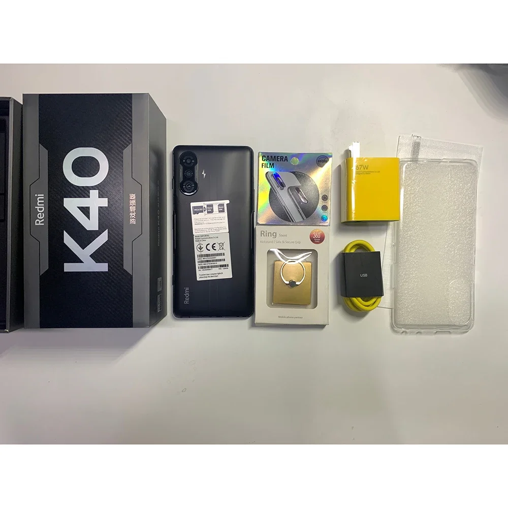 Global ROM Original Xiaomi Redmi K40 Gaming Smartphone Android 11 MIUI 12.5 Octa Core 67W Fast Charging 5G cellphone
