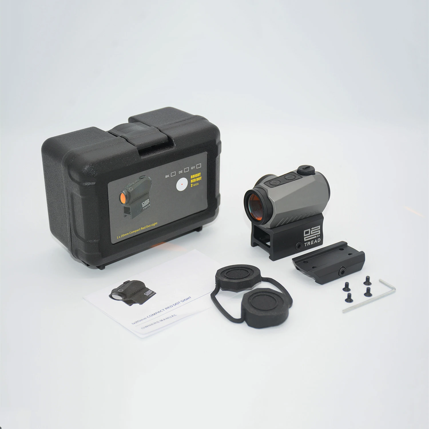 Tactical R5 1x20mm 2 MOA Red Dot Sight Fast Mount Reflex Scope Holographic Waterproof Riflescope 20mm Riser Mounts Hunting