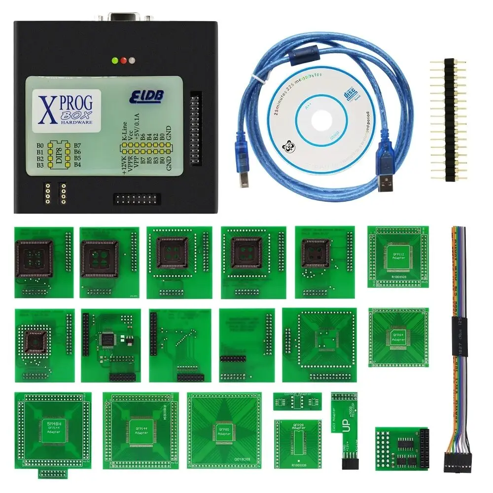 Newest XPROG-M V6.26 Add New Authorization V5.55 X-PROG M Metal Box XPROG ECU Programmer Tool X Prog M V6.26 Full Adapters 2