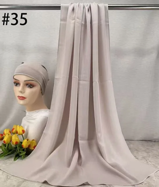 107048-33a611.jpg Mini Hijab Modal avec sous-bonnet – Ensemble Basique Extensible, Foulard Fin et Respirant, Protection Solaire, Voile 165*50cm
