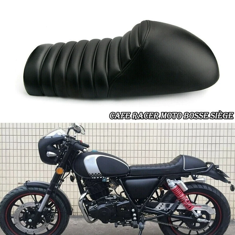 

Universel Motorcycle Seat Flat Saddle Frame For Honda GB Suzuki Kawasaki Yamaha XJ Cafe Racer