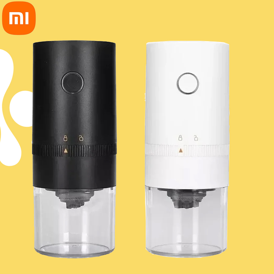 Xiaomi Electric Coffee Grinder Baking Paint Crusher LED Display Black Pepper Grinder Type-c Portable Mini Automatic Machine