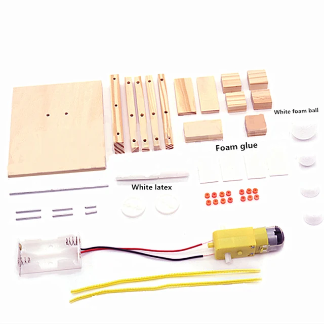 DIY wooden stepper science toy assembly elliptical machine model kit science teaching aid creative invention children's gifts 4