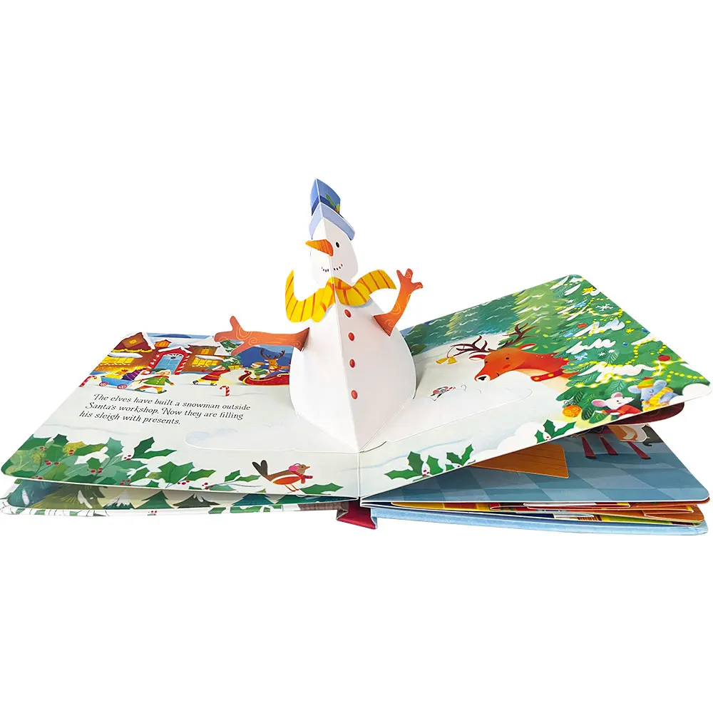 Pop up Christmas Usborne English 3D Flap Picture Book Kids Reading Baby Story Learning Books for Children Christmas Gift 2