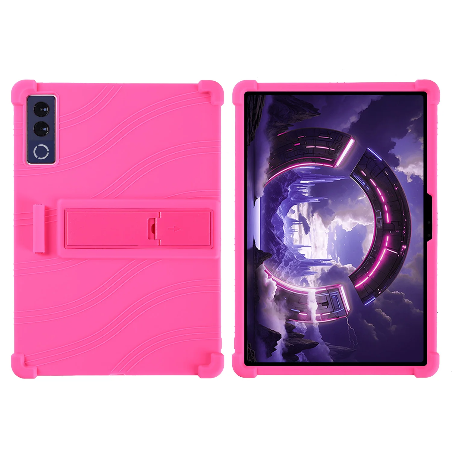 Durable Protective Adjustable Stand Case with Shock-Absorbing Silicone