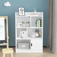 Kids Bookcase,Bookshelf with 6 Compartments,Freestanding Shelves and Cube Organizer,for Bedroom Living Room Office Closet School 1