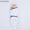Muslin Baby Blankets Swaddles With Cap Newborn Soft Swaddle Wrap Cotton Baby Bedding Accessories Bath Towel Swaddle 2