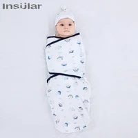 Muslin Baby Blankets Swaddles With Cap Newborn Soft Swaddle Wrap Cotton Baby Bedding Accessories Bath Towel Swaddle 2