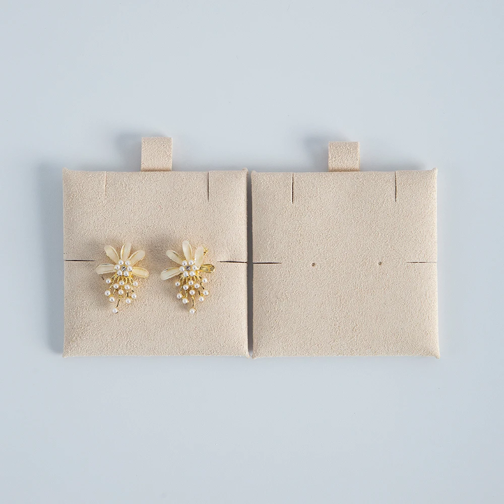 Mikrofaser-Suedette-Schmuckverpackungs-Display-Pads können personalisierte Ohrringe, Halsketten, Armbänder, Schmuck-Einlegekarten sein – Detail 20