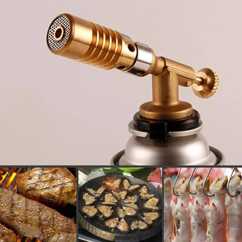 Gas Burner Flame Gas Torch Flame Gun Blowtorch Cooking Soldering Butane AutoIgnition gas-Burner Lighter Heating camping 3