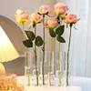Hinged Flower Glass Vase Test Tube Creative Plant Holder Hydroponic Container Living Room Office Dining Table Floral Home Decor 4