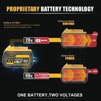 SU For Dewalt FLEXVOLT 20V/60V MAX Battery 12Ah DCB609 Lithium-ion DCB606 DCB612 DCB609 DCB205 DCB200 DCB182 Battery for Dewalt 2